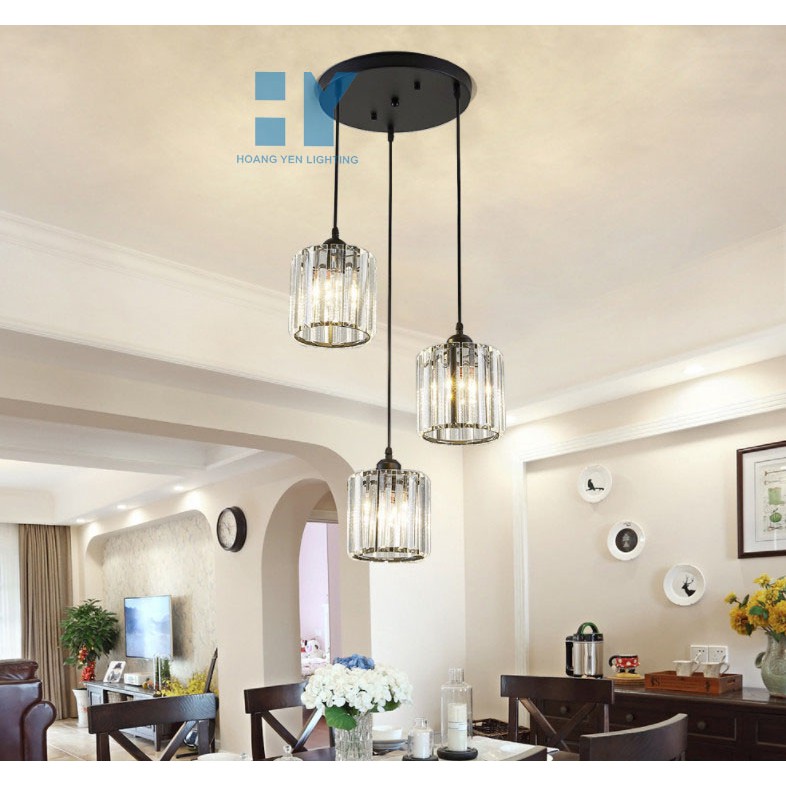 Đèn Thả trang trí trần nhà bàn ăn phòng ngủ decor nội thất  HY2268 Pha Lê Trang Trí Hiện Đại - kèm bóng LED