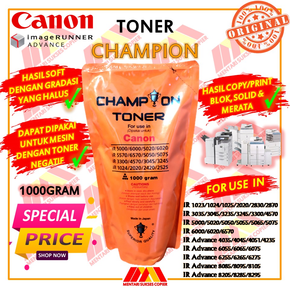 Toner CHAMPION cho máy ảnh Canon IR SERIES