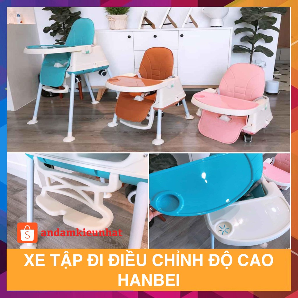 Ghế ăn dặm đa năng Hanbei / 9BABY chính hãng đầy đủ phụ kiện đệm ngồi