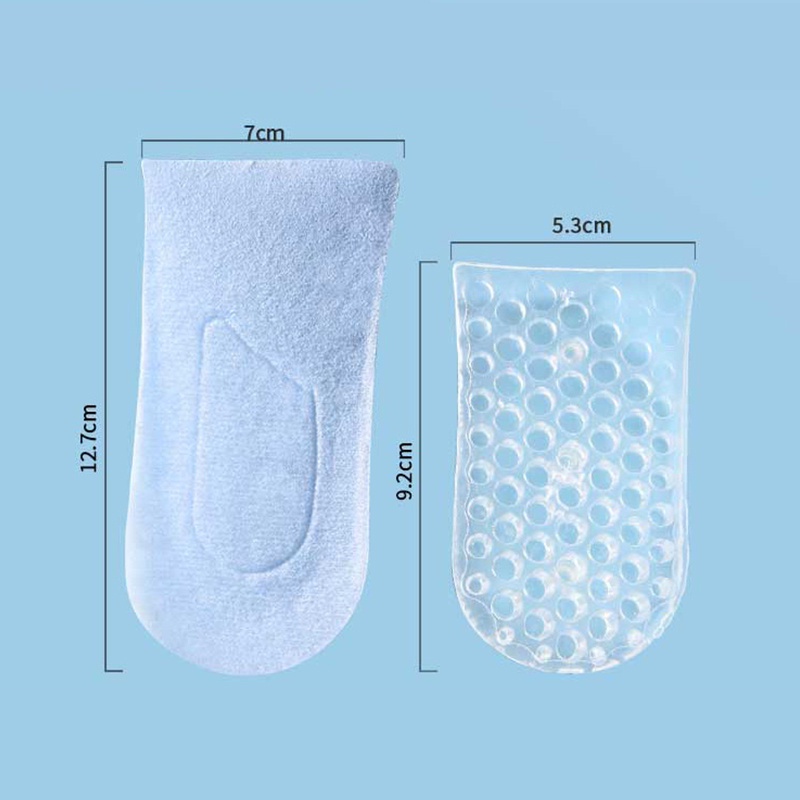 [Mới] Đệm Lót Giày Tăng Chiều Cao 3 Lớp Bằng Silicon Nhẹ Nhàng Thoáng Khí Thoải Mái