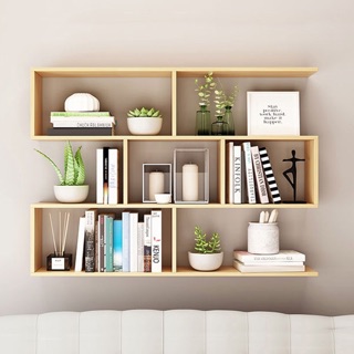 Kệ sách gỗ treo tường 4 ngăn 1m20 ( như hình) có sẵn