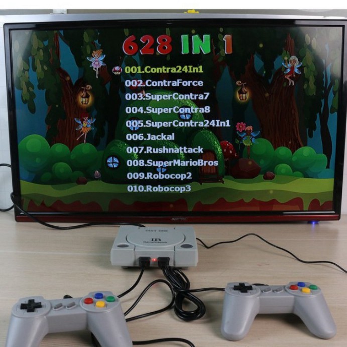 $$$  Máy Chơi Game 628 trò nes + 20 trò mới , Chuẩn HDMI , playstation , tay cầm game , máy chơi game , ps4 , bảo hành 1