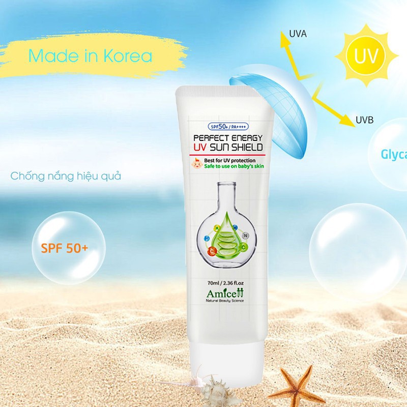 Kem Chống Nắng Cao Cấp Perfect Energy Amicell Dưỡng Ẩm Sáng Da SPF50+ 70ml - 0001