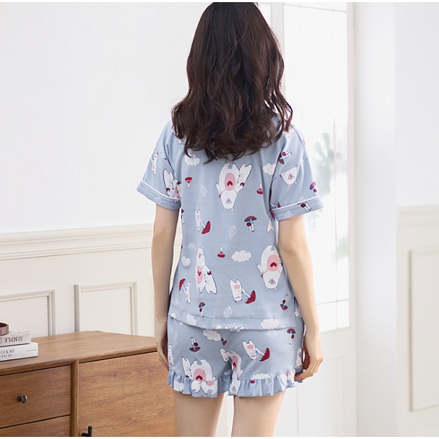 [ẢNH THẬT] BỘ QUẦN ĐÙI NỮ (BỘ PIJAMA NỮ) style Hàn Quốc-COTTON 100%-Shop Thủy Bông