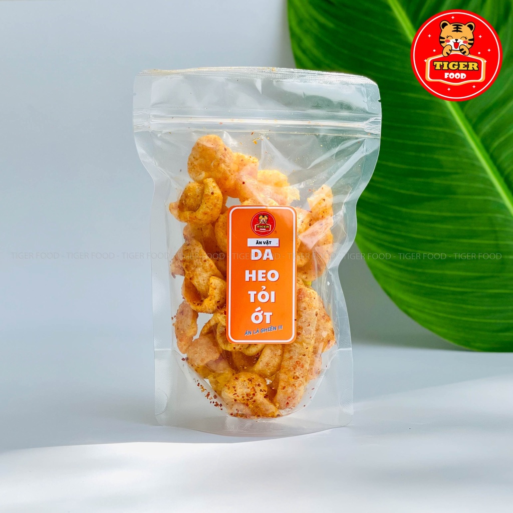 COMBO 3 túi Da heo tỏi ớt /mắm tỏi - Da cá trứng muối GIÒN TAN SIÊU NGON 💖TIGER FOOD💖 Ăn vặt Sài Gòn
