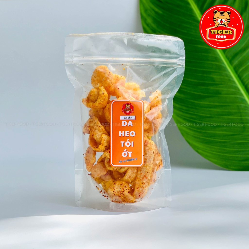 Da heo mắm tỏi GIÒN TAN ĐẬM VỊ TIGER FOOD Ăn vặt da heo chiên giòn tẩm vị đặc sản Sài Gòn