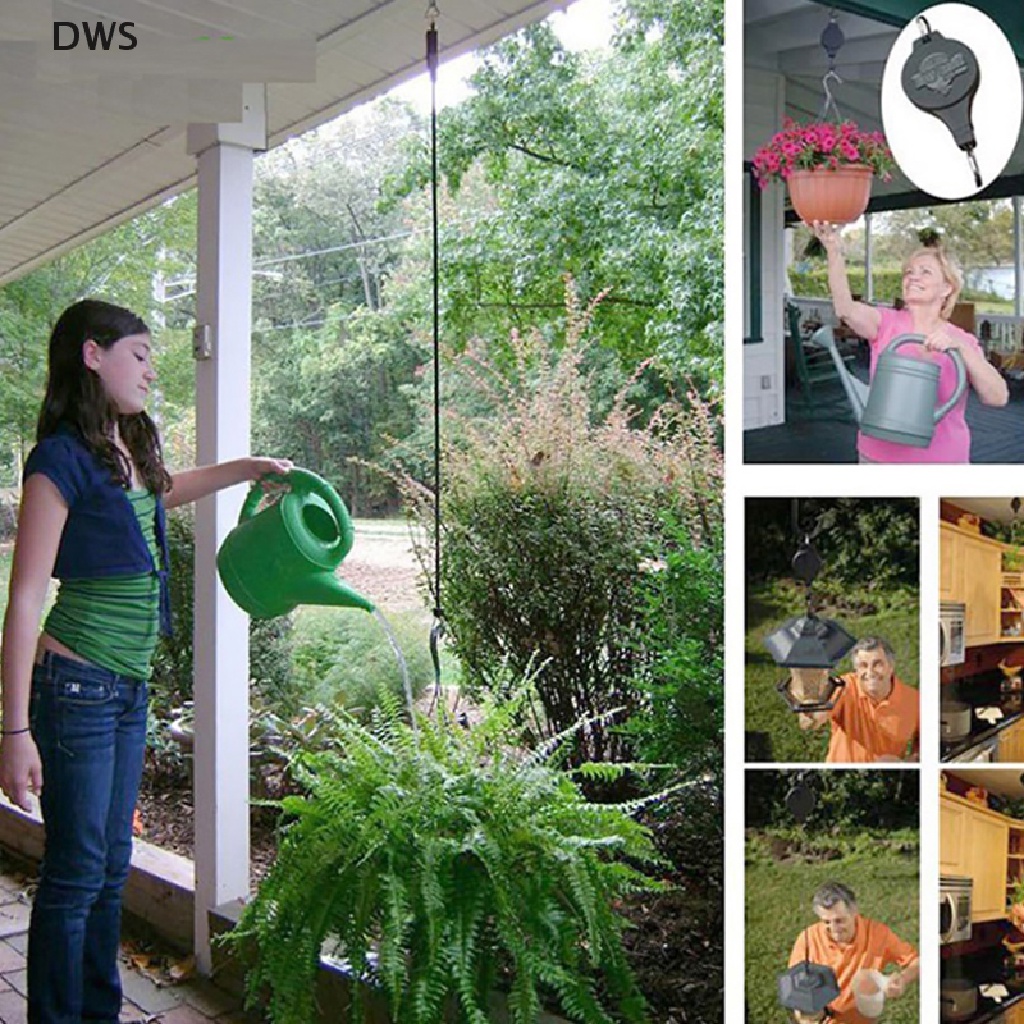 Móc Ròng Rọc Treo Chậu Cây Có Thể Thu Gọn Siêu Tiện Lợi