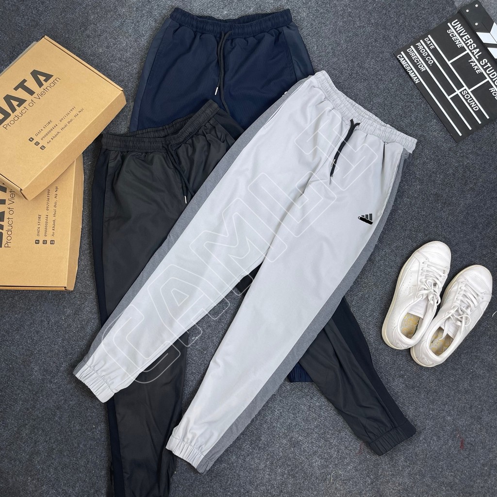 [ẢNH THẬT] Quần jogger gió nam xuất dư full tag, mác, vải Hàn Quốc co giãn 4 chiều, thiết kế độc đáo [Video]