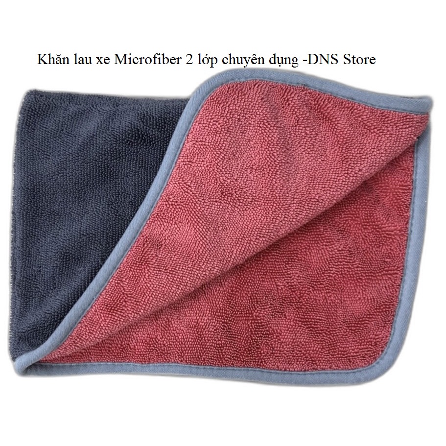 Khăn lau xe Microfiber xuất dư Châu Âu tại xưởng công ty DNS Global Vải lông mềm thấm hút tốt 40x60cm