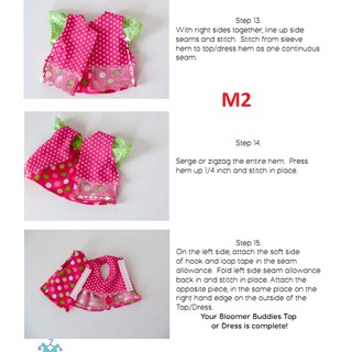 Rập giấy quần áo búp bê M2