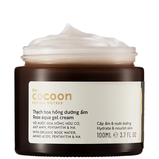 [Mã FMCGMALL -8% đơn 250K] Thạch hoa hồng dưỡng ẩm cocoon 100ml (kem dưỡng ẩm)