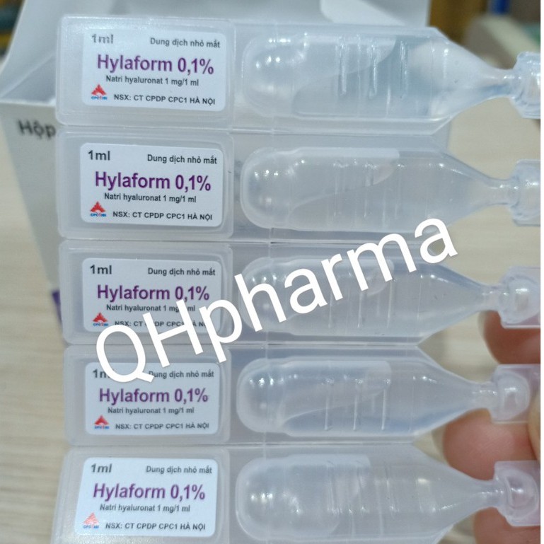 Nhỏ mắt HYLAFORM 0,1% dành cho mắt khô,đeo kính áp tròng