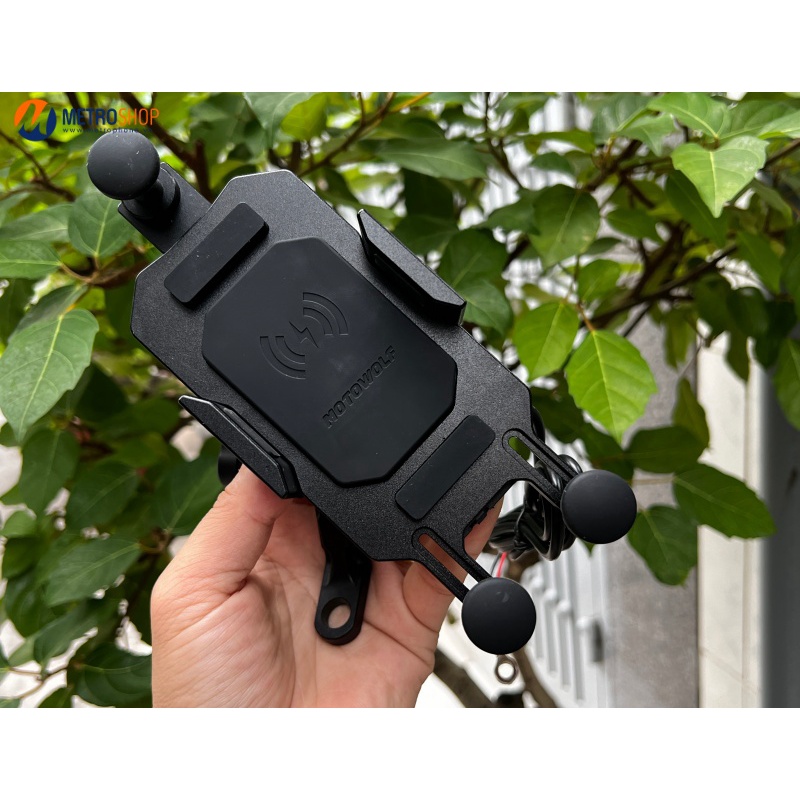 GIÁ ĐỠ ĐIỆN THOẠI GẮN GHI ĐÔNG NHÔM CNC MOTOWOLF