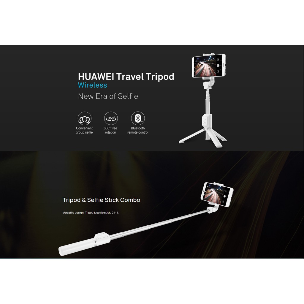 Gậy tự chụp hình Huawei 100% Af15 Bluetooth không dây thích hợp cho điện thoại Ios/ Huawei/ Xiaomi