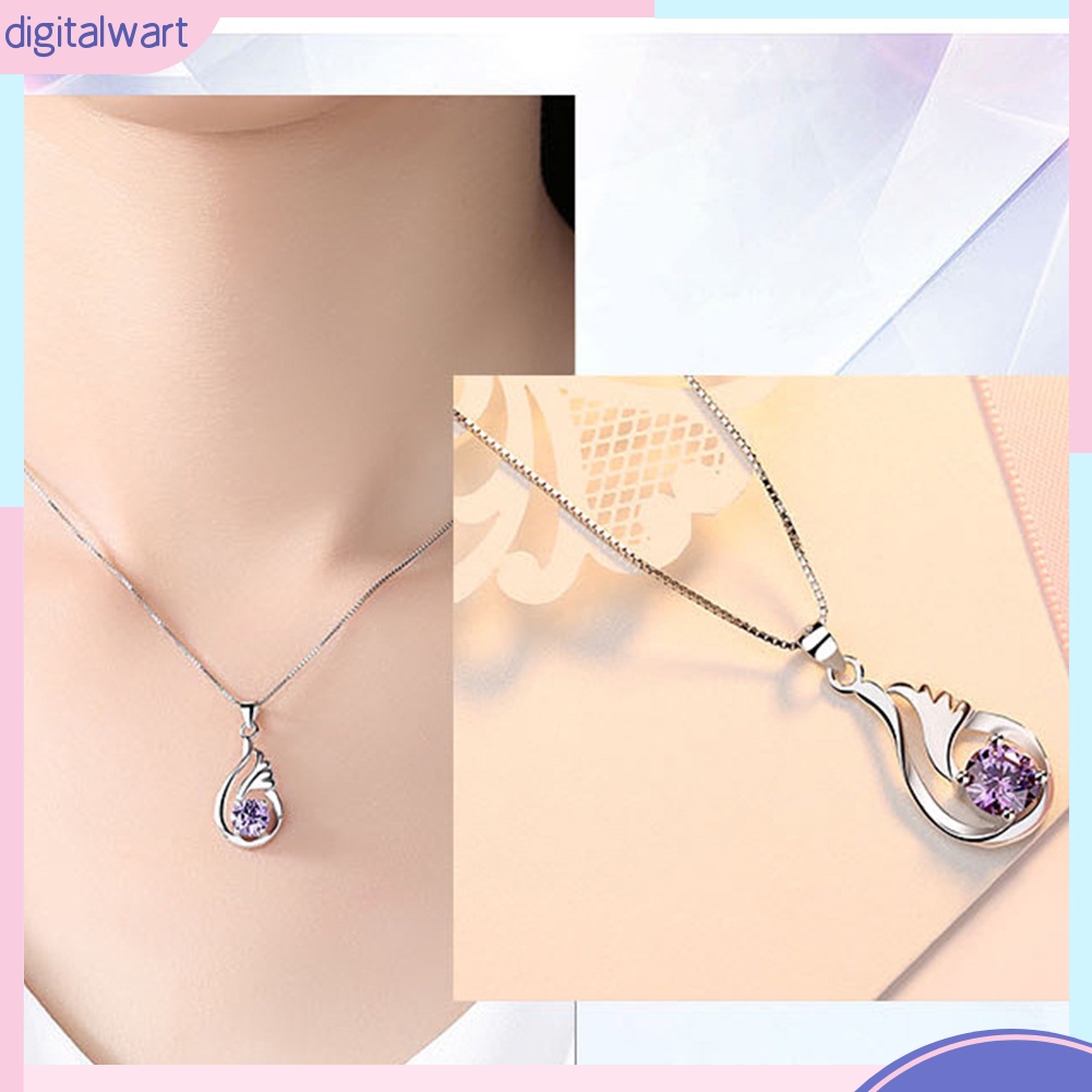 Mặt dây chuyền hình đôi cánh đính đá lấp lánh