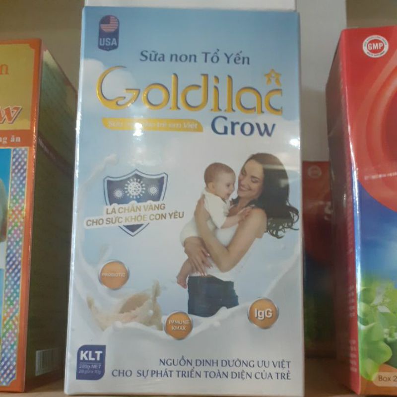 sữa non tổ yến Goldilac Grow gói 10g ( hộp 20 gói )