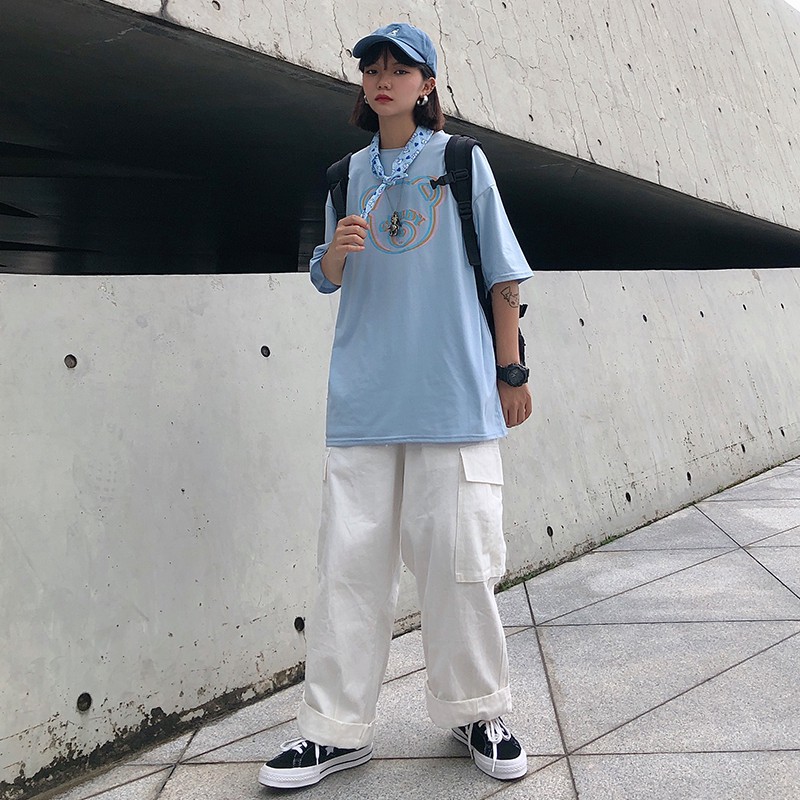 Áo thun tay lỡ unisex Yinxx, áo phông form rộng ATL900