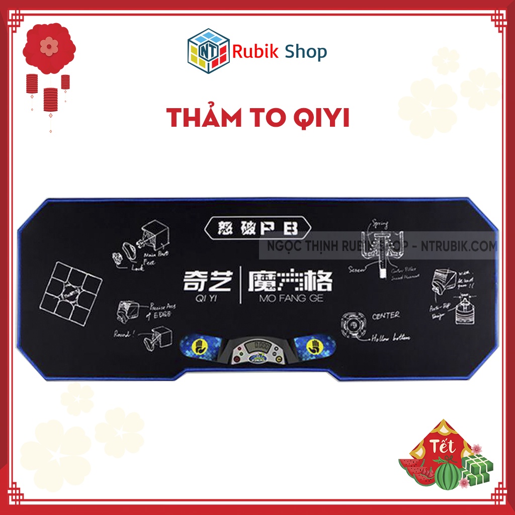Thảm Qiyi to (Speed mat for rubik's cube-Big Size) 80cm x 30cm