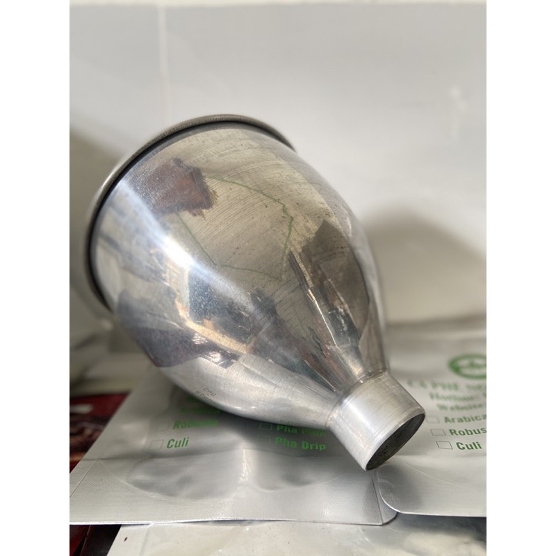 Phễu nhôm máy xay cà phê phin