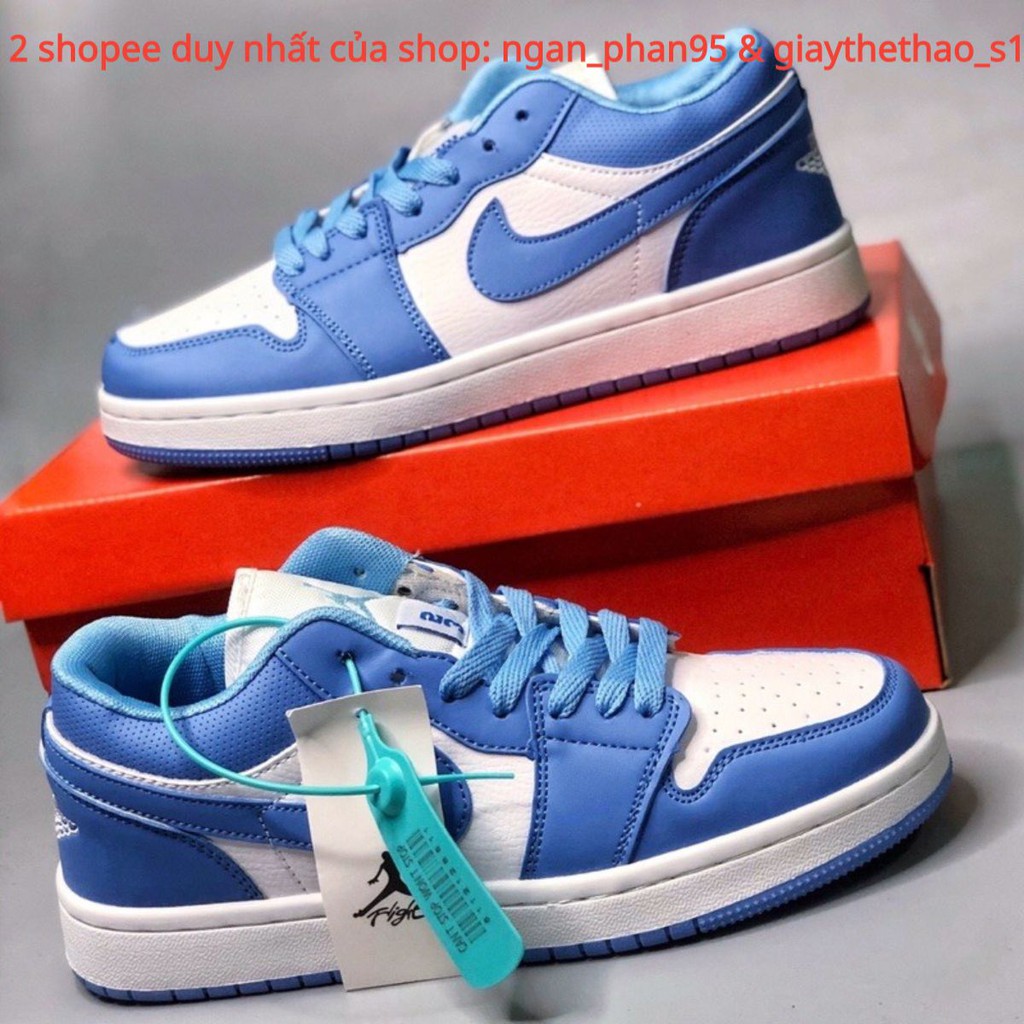 GIÀY JORDAN 1 CỔ THẤP XANH DƯƠNG | BigBuy360 - bigbuy360.vn