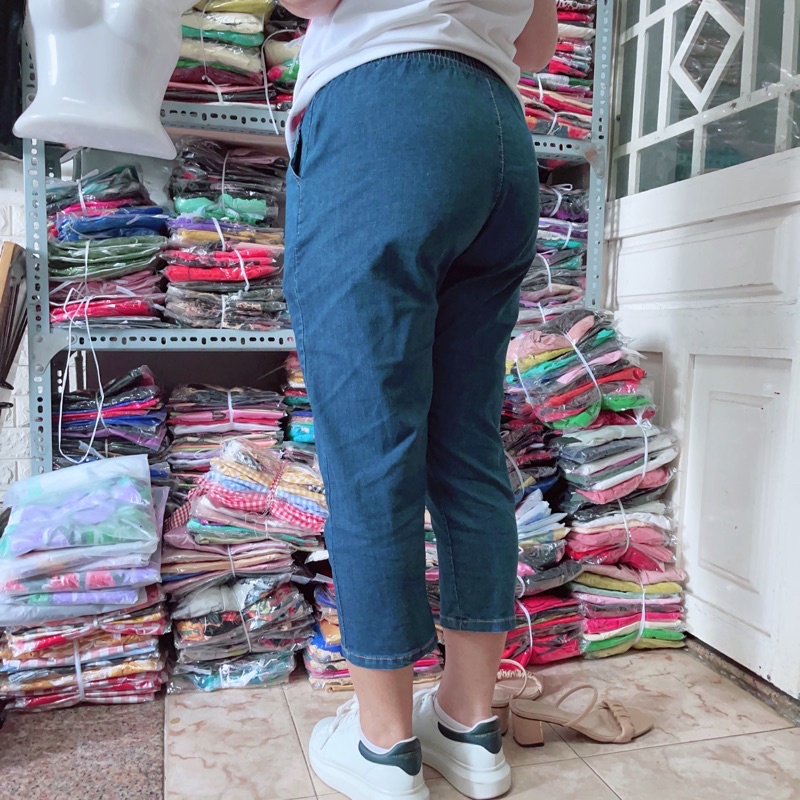 Quần jeans 9 tấc bigsize 65kg.