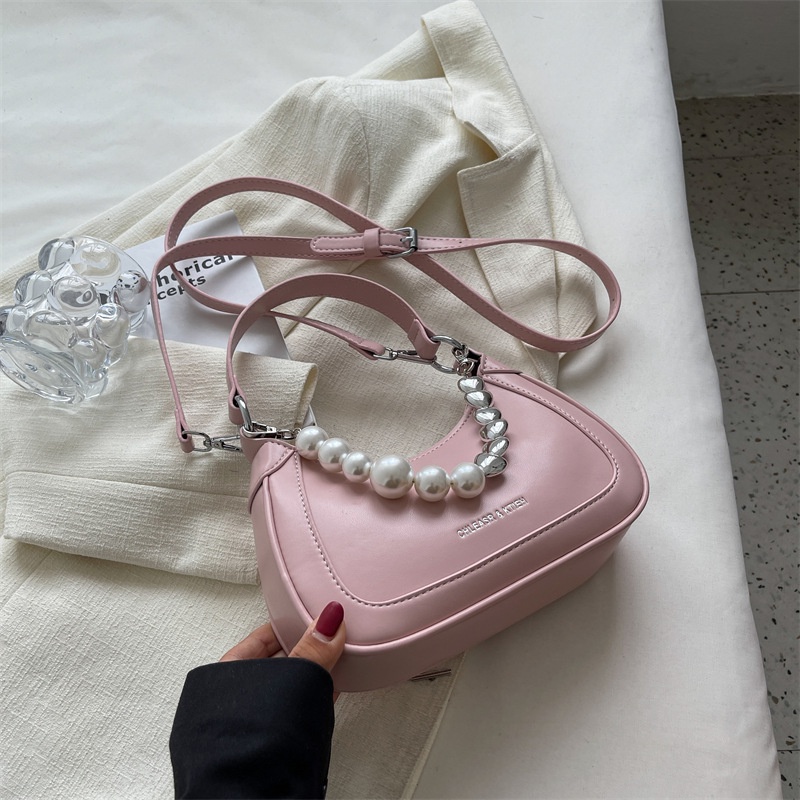 Túi IELGY đeo chéo phối dây xích hình trái tim chất lượng cao thời trang cho nữ