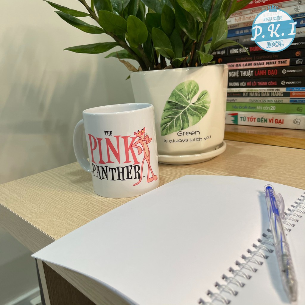 BỘ COMBO CỐC + NOTEBOOK PINK PANTHER BÁO HỒNG - QUÀ TẶNG ĐẶC BIỆT