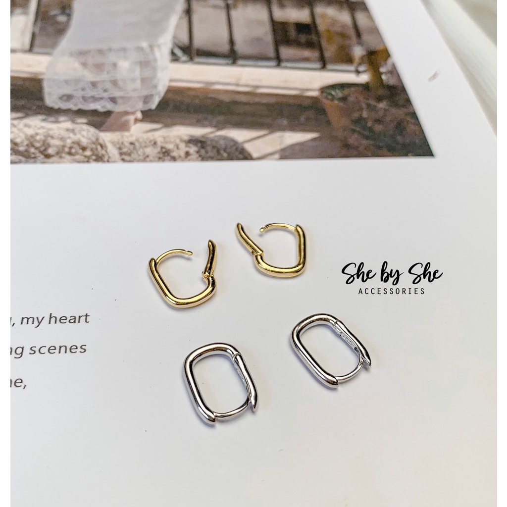 Khuyên tai bạc 925 bền đẹp thời trang SHEBYSHE - K63