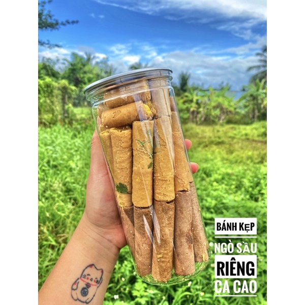 Bánh ống ngò mix nhân sầu riêng - cacao 450gr