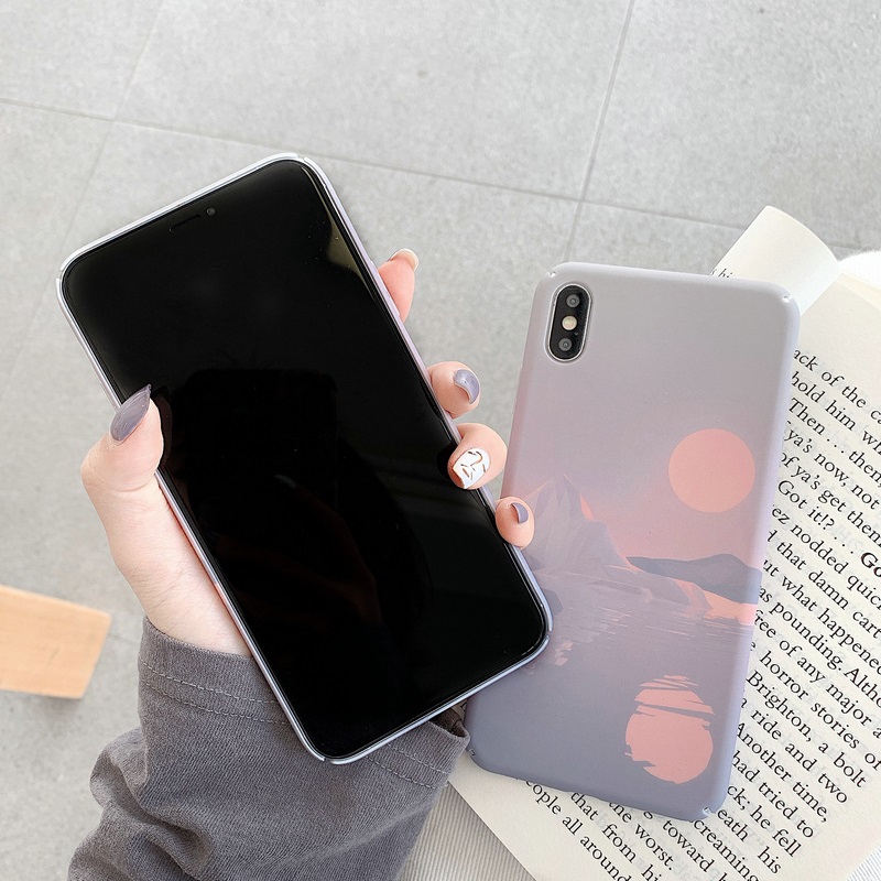 Ốp điện thoại cứng họa tiết sao trời/hoàng hôn dành cho Xiaomi Redmi Note 8 Pro 7 Xiaomi Mi 9T 9 SE 8 Pro 8 Lite A2