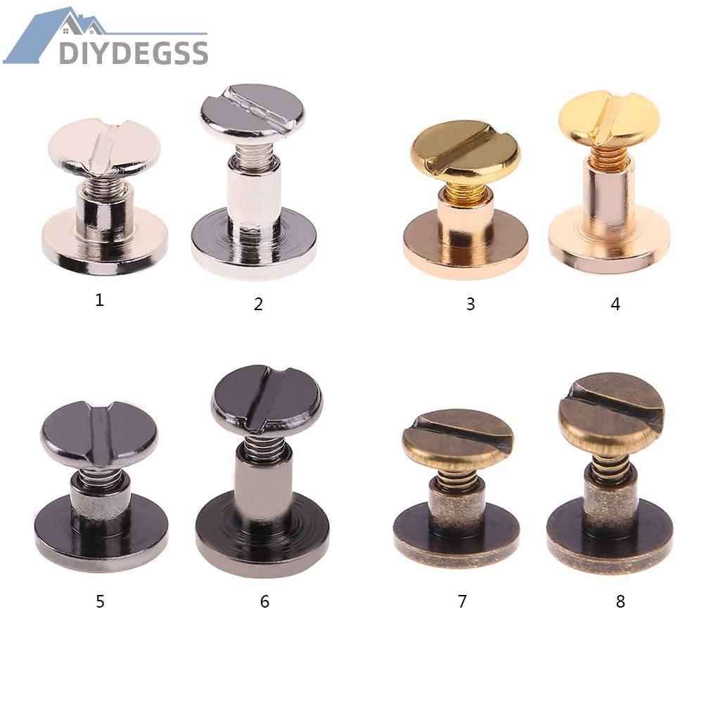 Bộ 20 Đinh Tán Bằng Đồng Thau Dùng Làm Thắt Lưng Da Diy