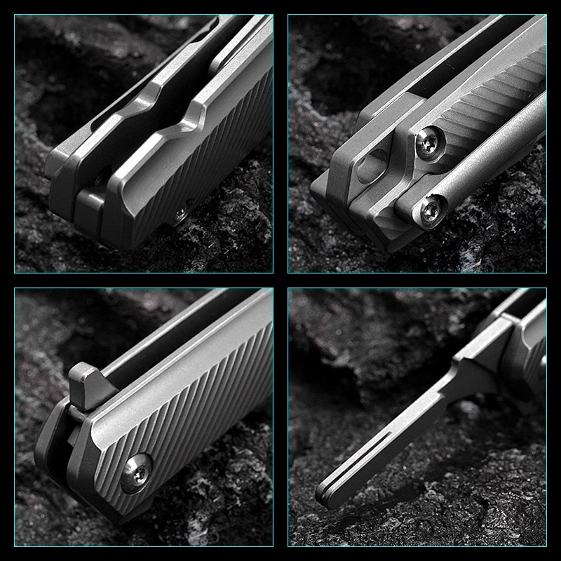 Công cụ Mini Titanium Mở nhanh EDC Y tế gấp ngoài trời Đai gấp nhỏ 10 chiếc Lưỡi dao có thể thay thế