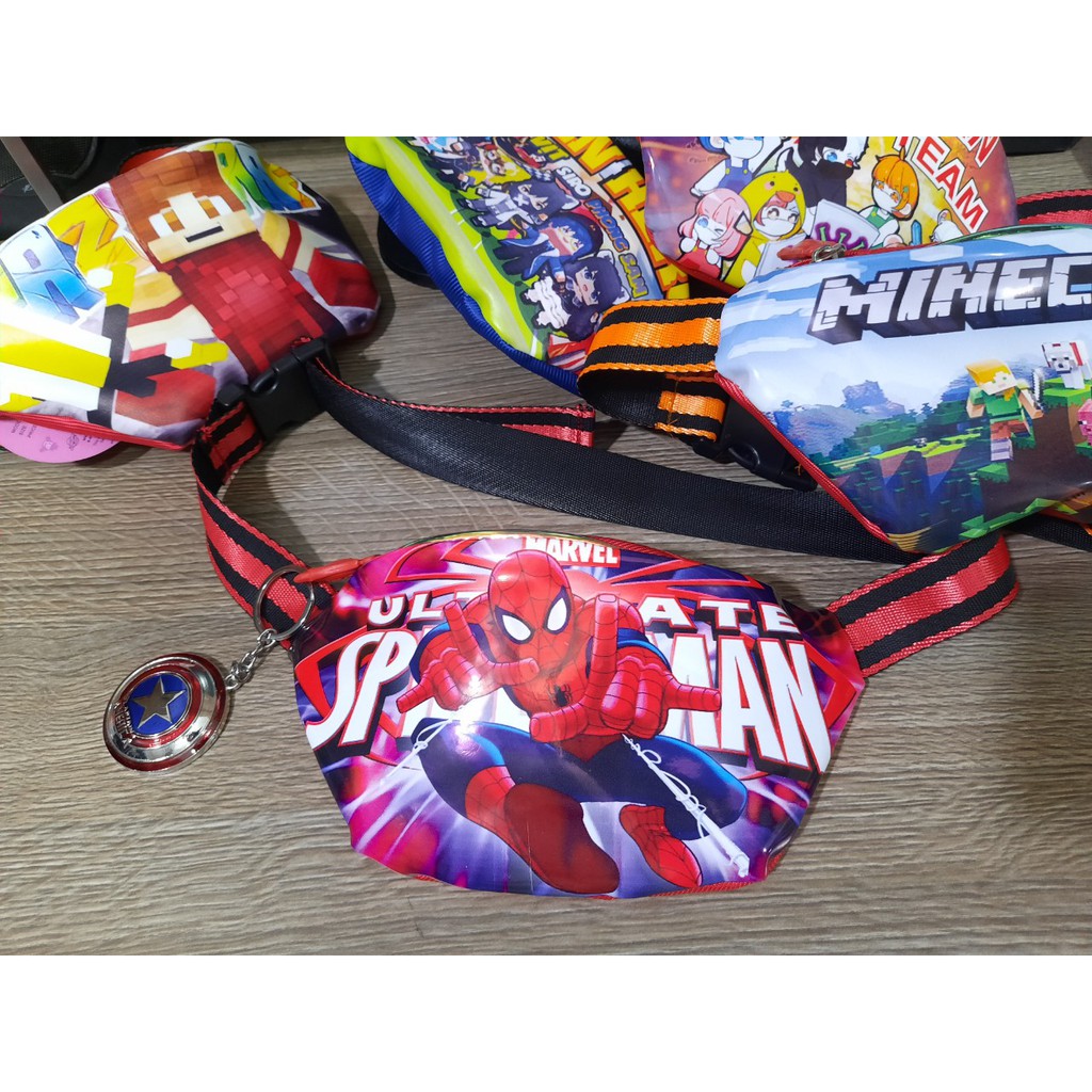 Túi đeo hông đeo chéo bé trai bé gái Tuyệt phẩm siêu anh hùng SAH214 Shalla