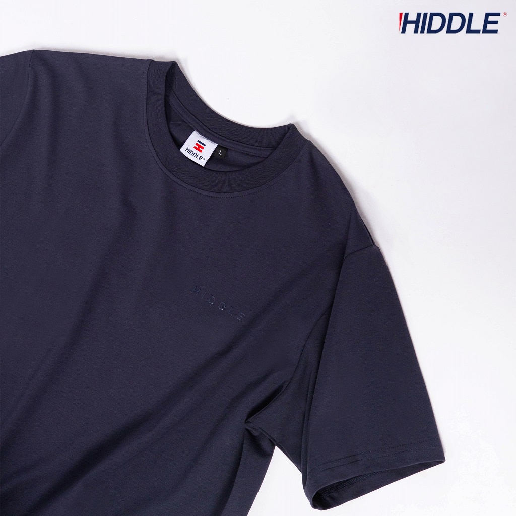 Áo thun nam cổ tròn tay ngắn HI Basic Fit, áo phông nam không cổ nhiều màu logo in su HIDDLE | BigBuy360 - bigbuy360.vn