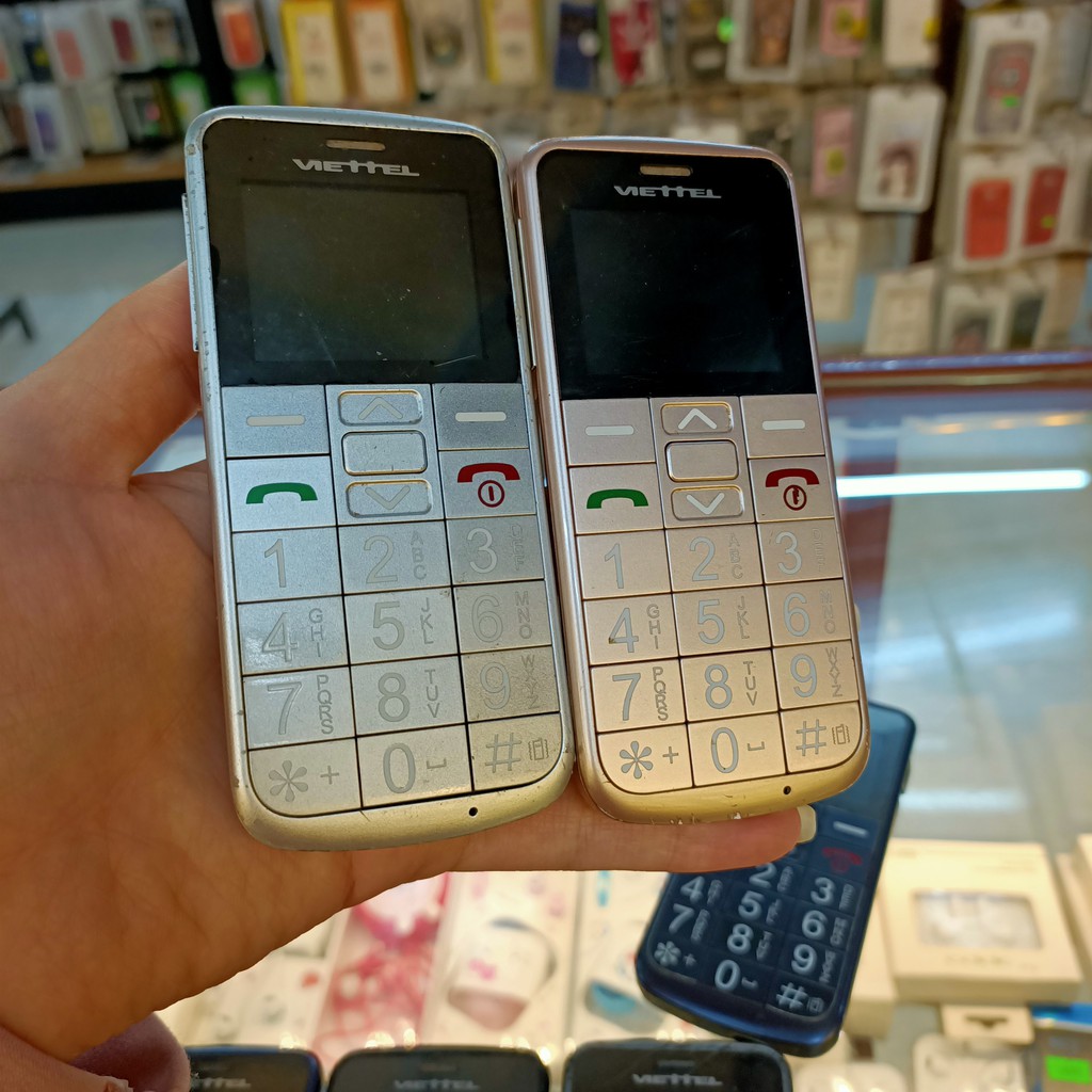 ĐIỆN THOẠI DI ĐỘNG NGƯỜi GIÀ CAO TUỔI VIETTEL V6216/X6216 , 2 sim, pin trâu, loa to, sóng khỏe đọc số bàn phím