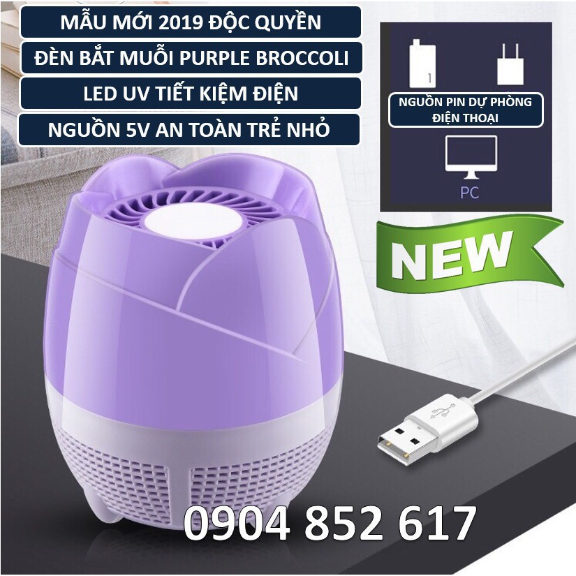 [sỉ ib] (Rẻ Vô Địch) Đèn Bắt Muỗi Cắm Cổng USB Kiêm Đèn Ngủ - Đèn Bắt Muỗi Hình Hoa