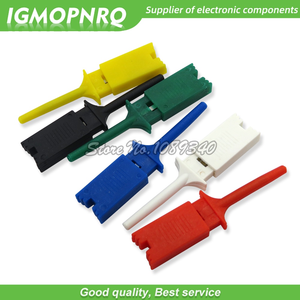 Set 10 Móc Kẹp Kiểm Tra Logic Màu Đỏ Đen Vàng Xanh Lá Trắng
