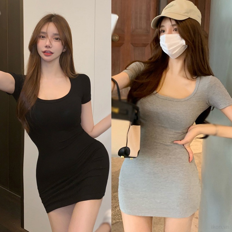 Đầm Body Nữ Tay Ngắn Dáng Ôm