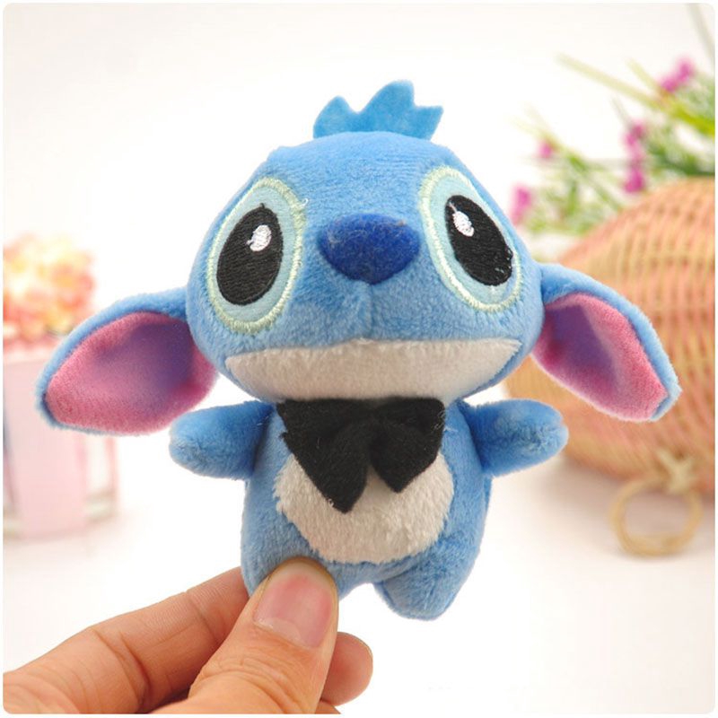 Móc khóa hình stitch nhồi bông đáng yêu 10cm