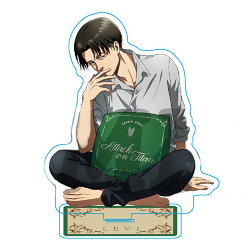 Mô hình nhân vật Levi Rivaille trong Attack On Titan trang trí bàn làm việc tiện lợi