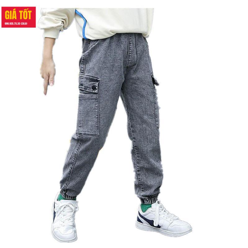 Quần jean cho bé trai 5 tuổi   ☑️ Thời trang bé trai 6 tuổi size đại 30kg 35kg 4