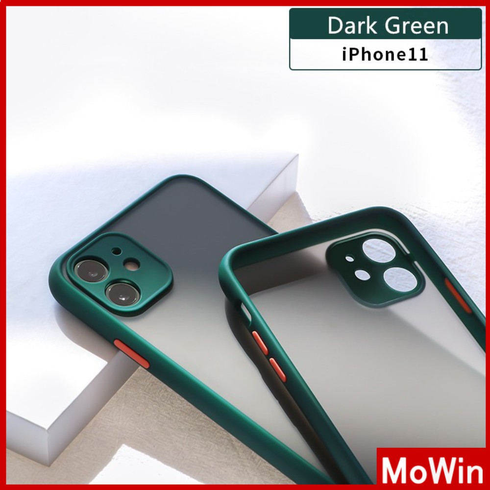 Ốp điện thoại vỏ PC nhám + TPU phủ ống kính cho Iphone Apple | BigBuy360 - bigbuy360.vn