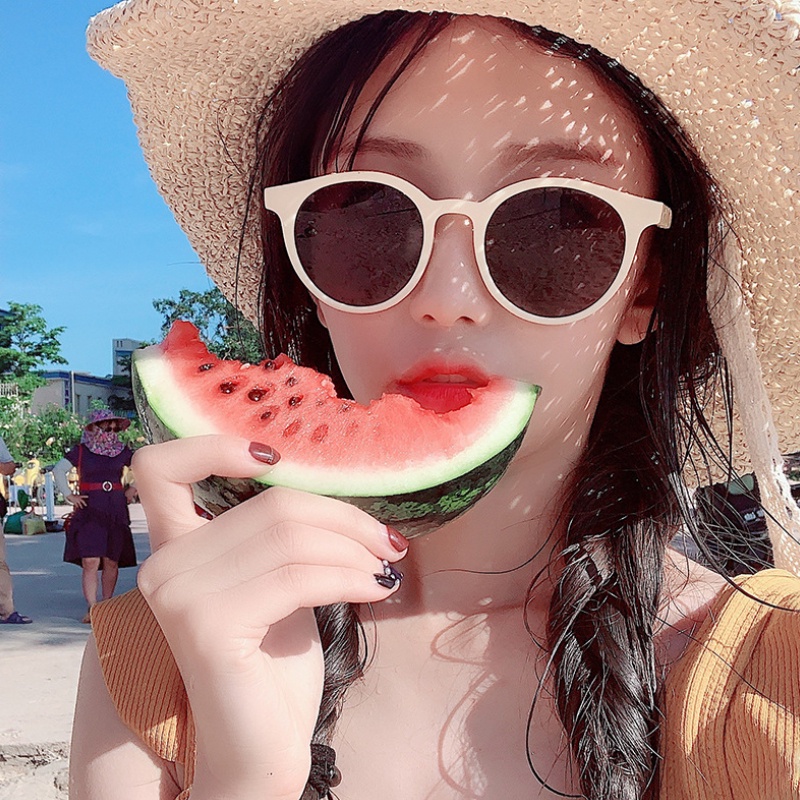 Kính mát gọng tròn chống tia UV400 thời trang Hàn Quốc cổ điển cho nam và nữ