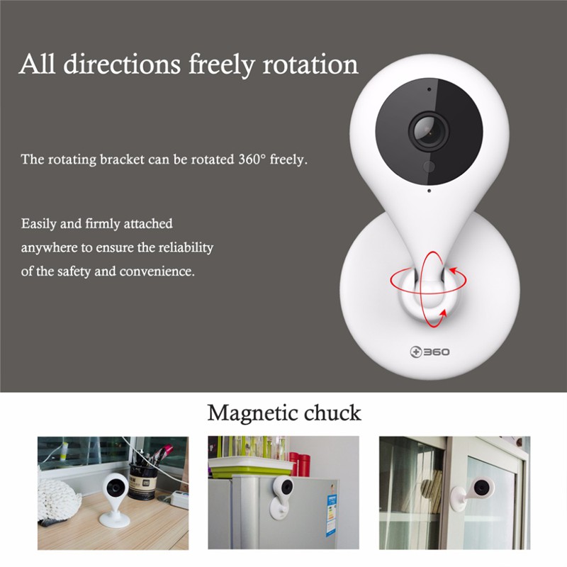 Camera quan sát qihoo 360 HD 720p Hồng ngoại 110 Độ Bản quốc tế D603 | BigBuy360 - bigbuy360.vn