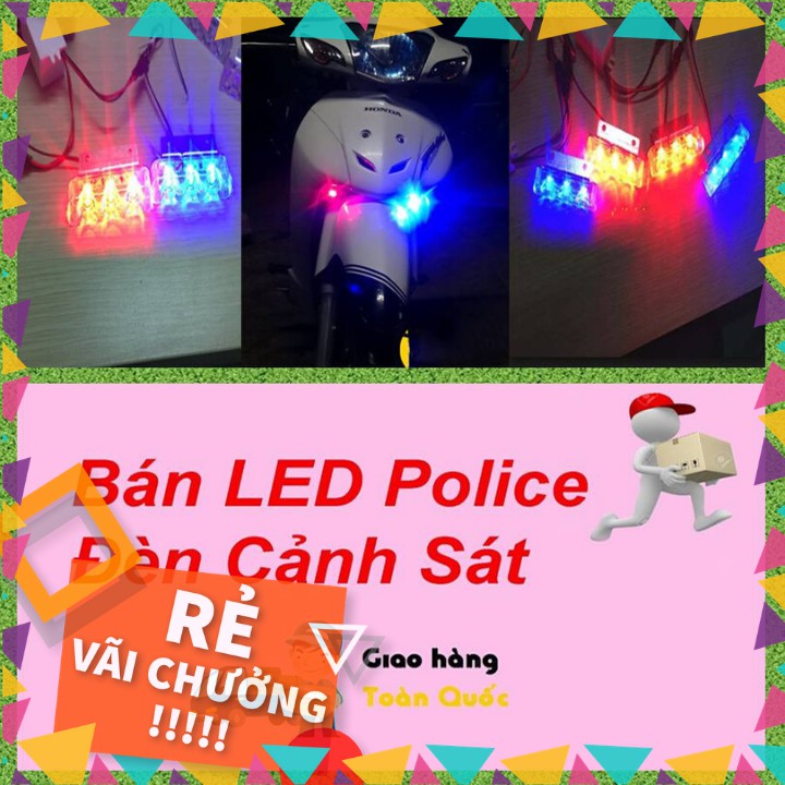 [Mã LIFEAUMAY giảm 10% tối đa 30k đơn 150k] Đèn cảnh sát nháy xanh đỏ, Đèn police (lắp mọi dòng xe) shop cuongtoshiro