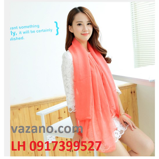 khăn choàng lụa - khan choang di bien - khăn choàng thời trang Hàn Quốc - L12K74C