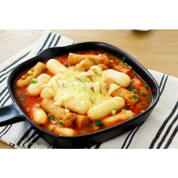 [SHIP HCM] Combo tokbokki nhân phô mai kèm sốt Bánh gạo nhân phô mai Tèobokki