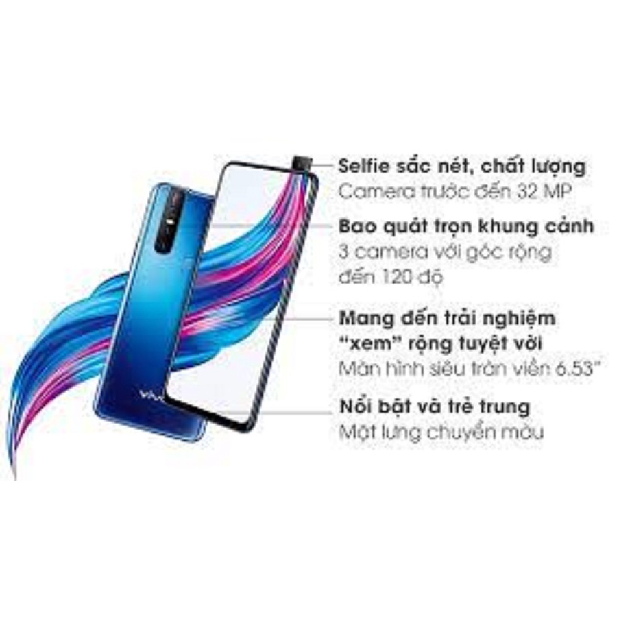Điện thoại Vivo V15 ram 6G/128G 2sim mới Chính Hãng, Camera thò thụt độc đáo, Chiến Game nặng mượt - GGS 06