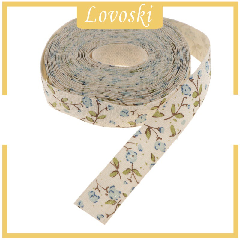 Cuộn Dây Ruy Băng 5 Yards In Họa Tiết Hoa Dùng Trang Trí Tiệc Cưới