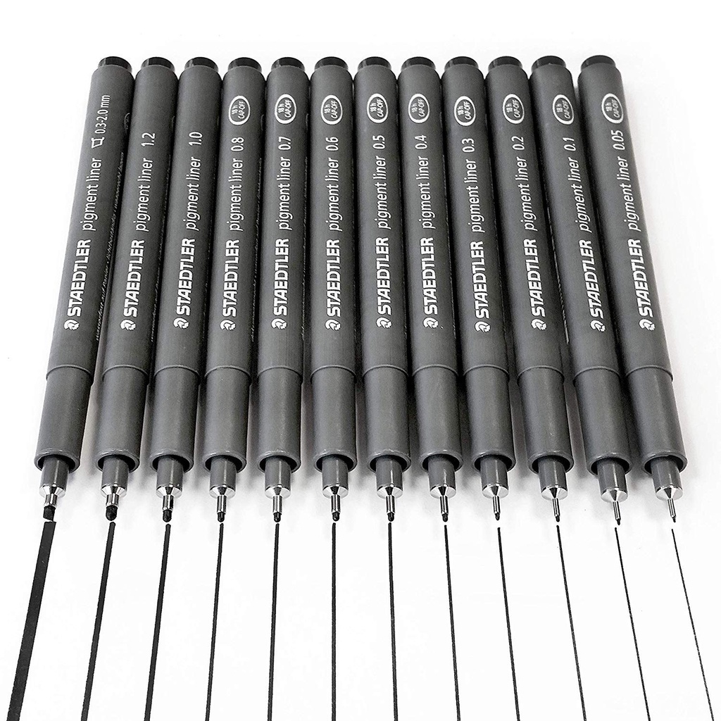 [Lộc's Art Store] Bút liner,bút kim kỹ thuật  STAEDTLER (0.1-0.8mm) kháng nước